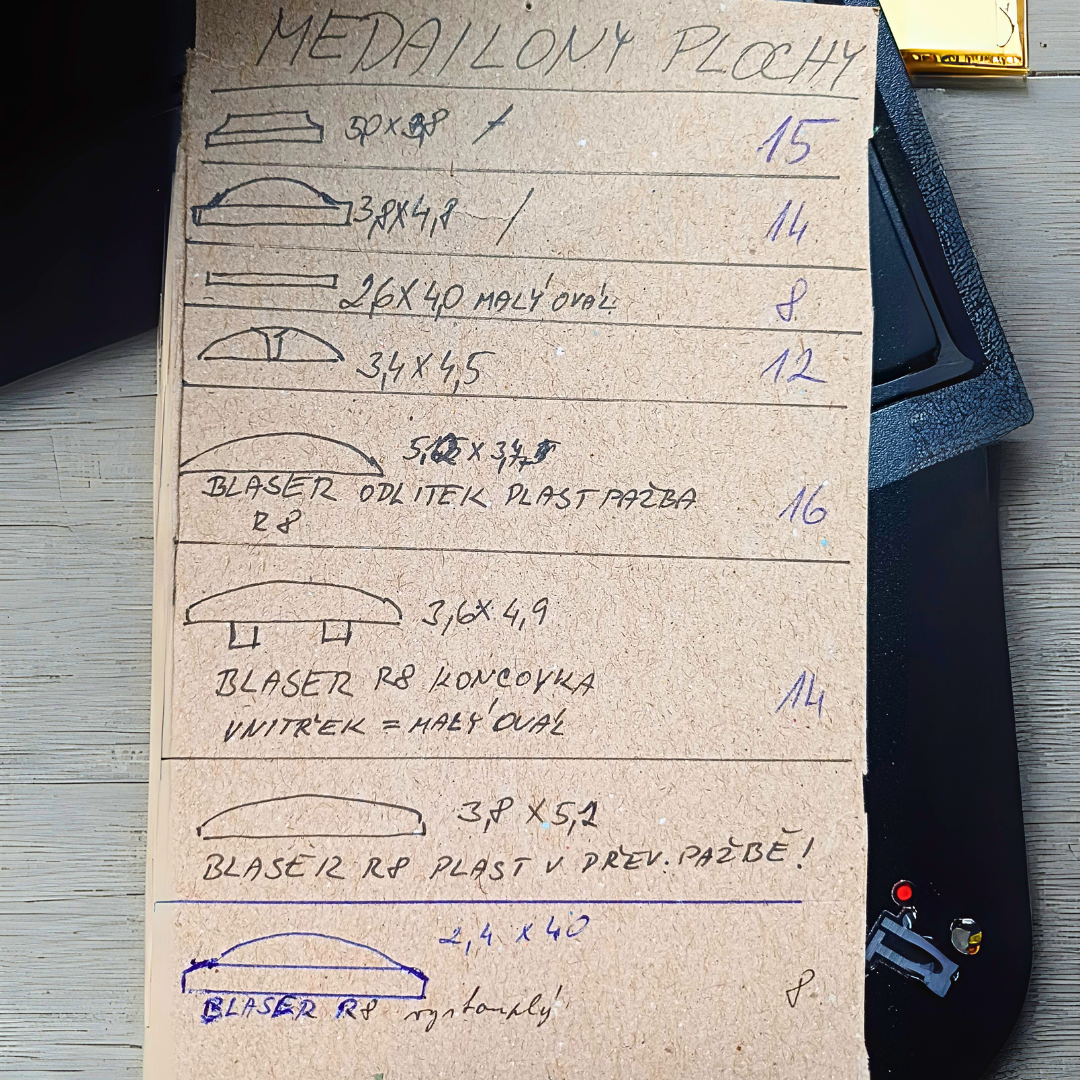 Medailon na šroubky